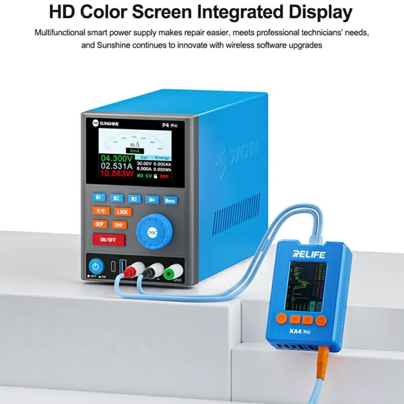 Fonte de Alimentação CC Controlada Digitalmente SUNSHINE P4 Pro, Saída de Alta Frequência 30V 6A, Memória de Quatro Níveis - Tomada UE