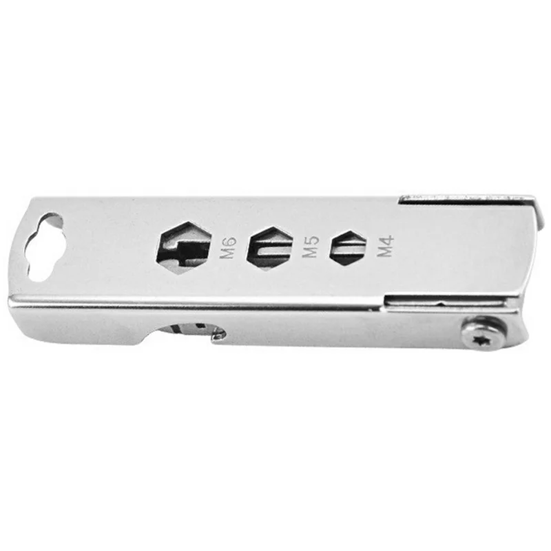 7-in-1 multifunctionele tool van roestvrij staal, SIM-kaart uittrekpincet, schroevendraaier, flesopener, nagelvijl set