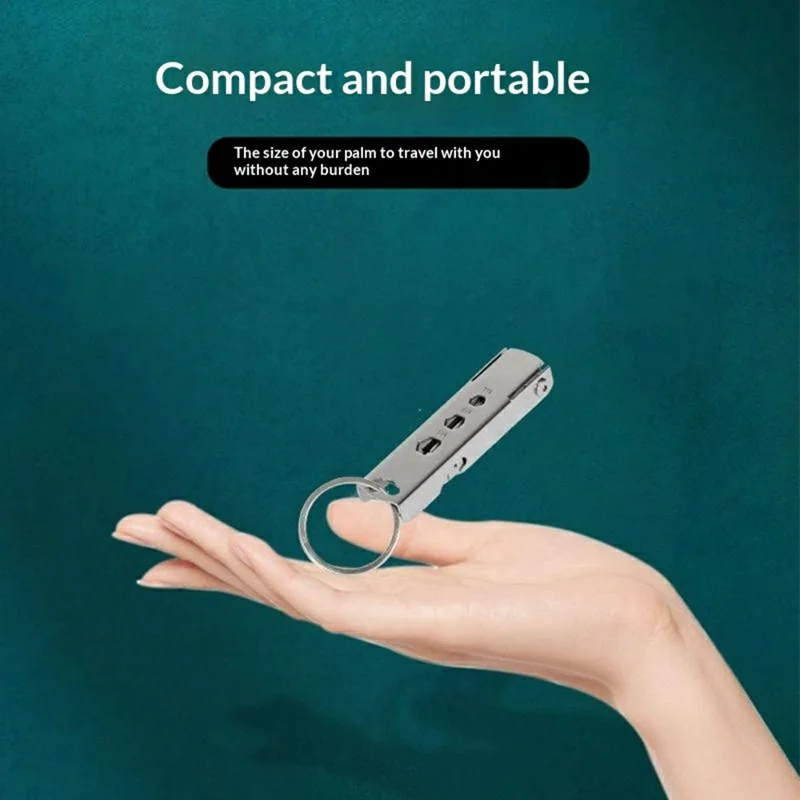 7-in-1 multifunctionele tool van roestvrij staal, SIM-kaart uittrekpincet, schroevendraaier, flesopener, nagelvijl set