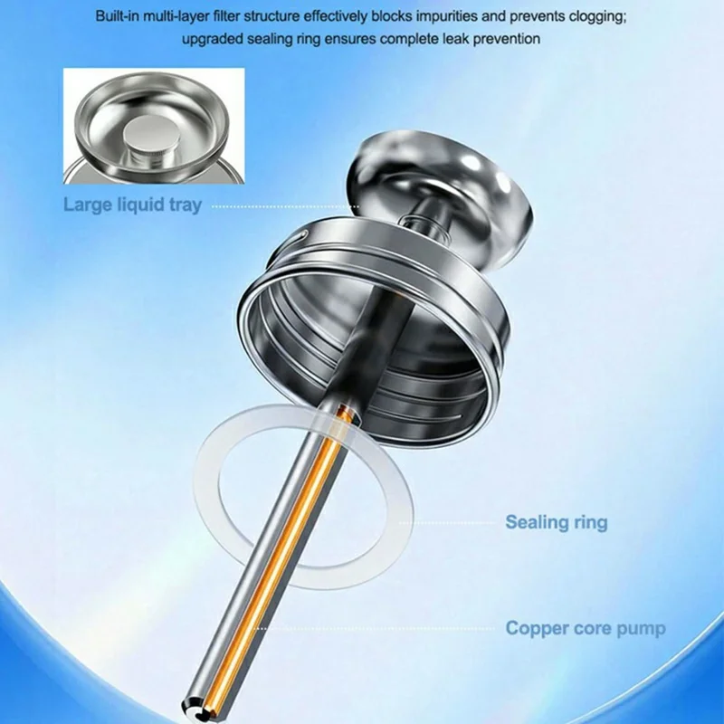 RELIFE TB3 Copper Core Pump Solvent Bottle 150ml Press Dispense Storage Device For PCB Cleaner Alcohol - Blue