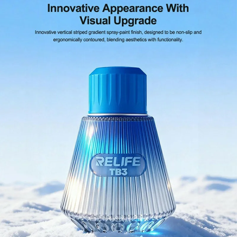 RELIFE TB3 Copper Core Pump Solvent Bottle 150ml Press Dispense Storage Device For PCB Cleaner Alcohol - Blue