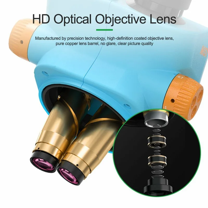 RELIFE RL-M5T-B11 Trinocular HD Microscope 7-50X Zoom Microscope for Phone Repair