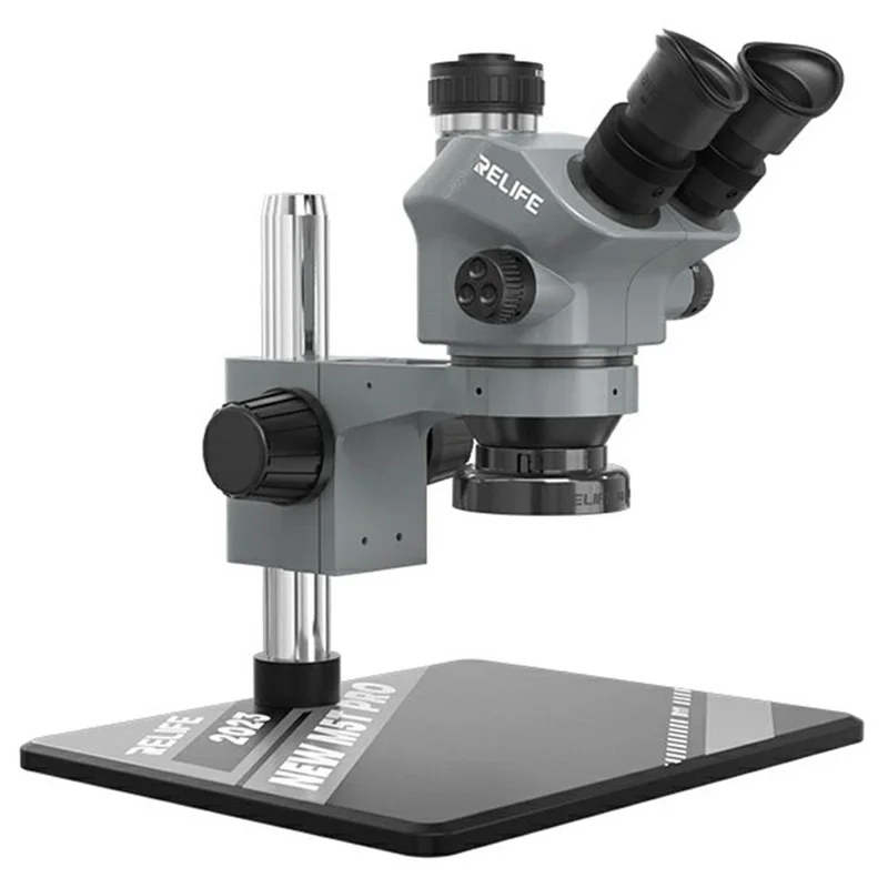 RELIFE RL-M5T Pro-B11 Trinocular HD Microscope 7-50X Zoom for PCB Inspection Repair