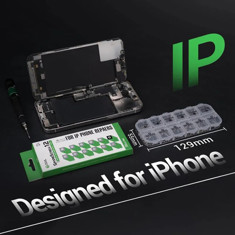 2UUL SC22 SpareScrew12 330 Pièces Visserie Phillips Pentalobe Y-Type pour Série iPhone