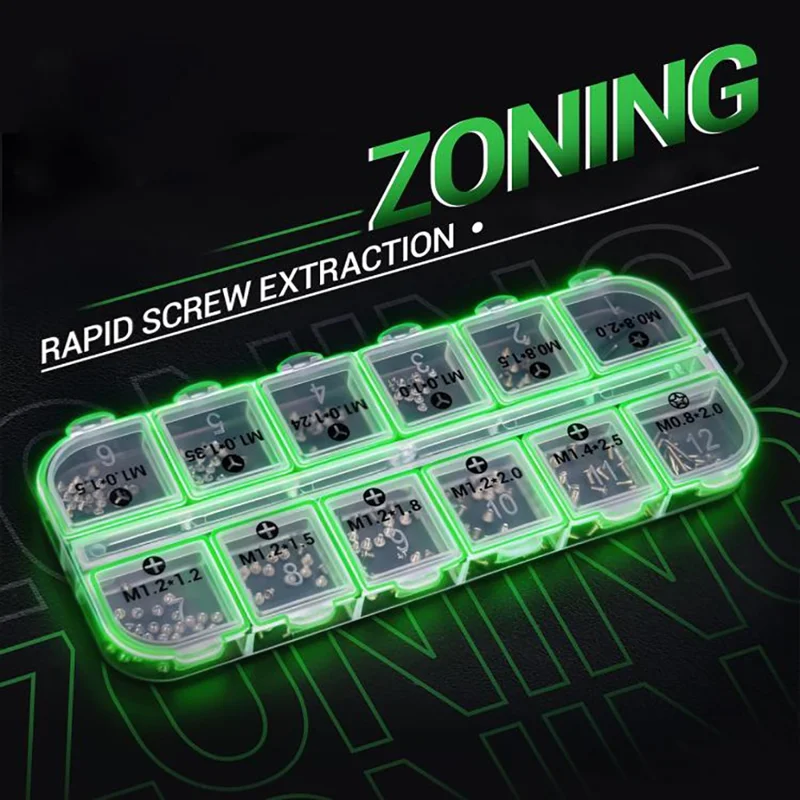 2UUL SC22 SpareScrew12 330 Pièces Visserie Phillips Pentalobe Y-Type pour Série iPhone