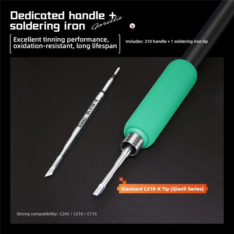 QIANLI H240 intelligente Lötstation für die Elektronikreparatur, schnelle Heizung mit präziser PID-Temperaturregelung – EU-Stecker