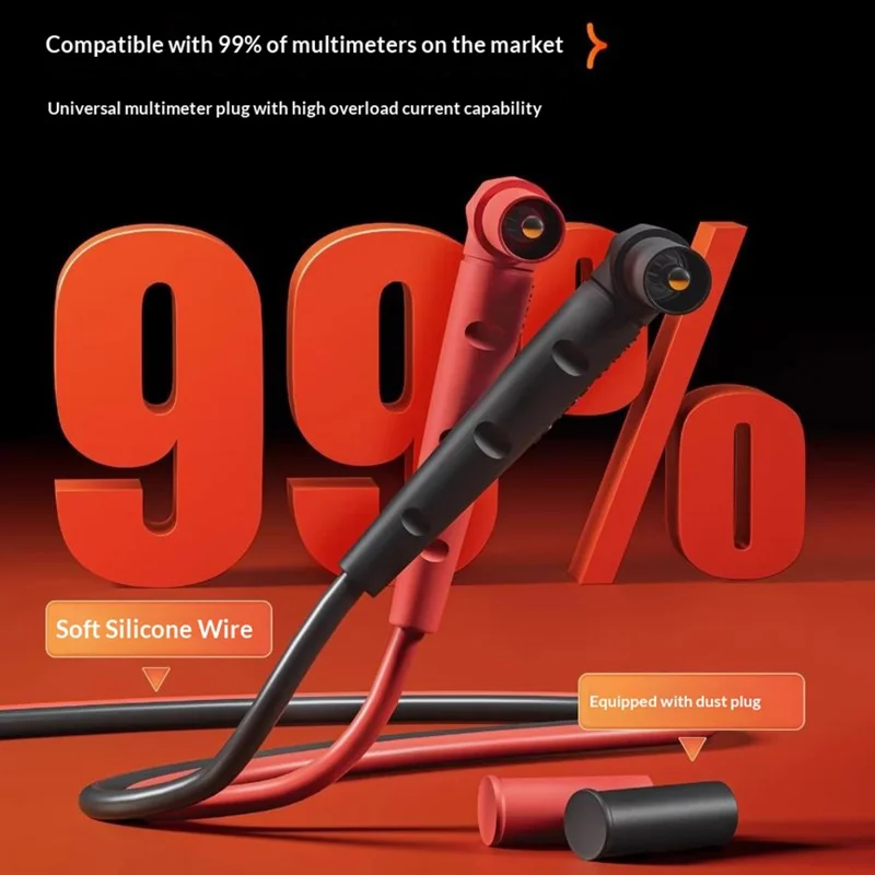 YCS Multimeter Test Leads Kit, 0.28mm Ultra Sharp Needle Tip Replaceable Probes