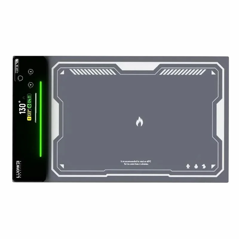 LUOWEI HP3 12-calowy matryca grzejna do ekranu, mata z szybkim nagrzewaniem i kontrolą temperatury do naprawy telefonów i tabletów – wtyk UE