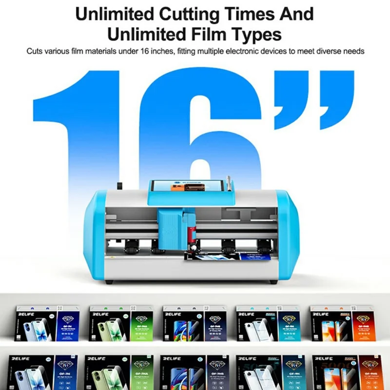 SUNSHINE C4 Pro Max Интеллектуальная машина для резки пленки, контроль давления лезвия, распознавание QR-кода, сенсорный экран 7 дюймов — ЕС вилка