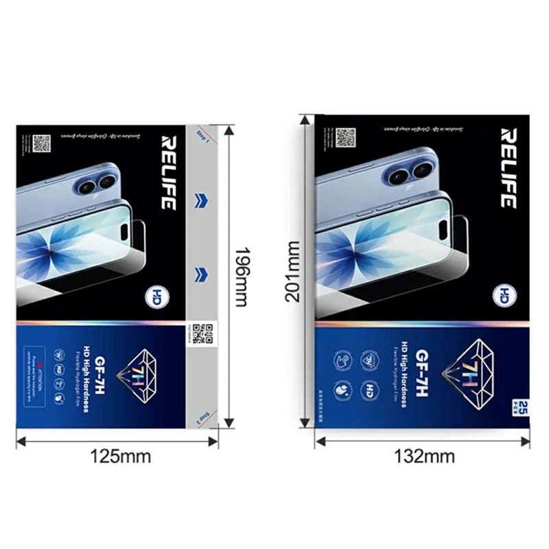 RELIFE GF-7H 25 Pezzi Pellicola Protettiva Intera Schermo 7H HD Trasparente in Film Gel Idrofilo PET (Compatibile con SUNSHINE C4 Pro / C4 Pro Max) - Trasparente