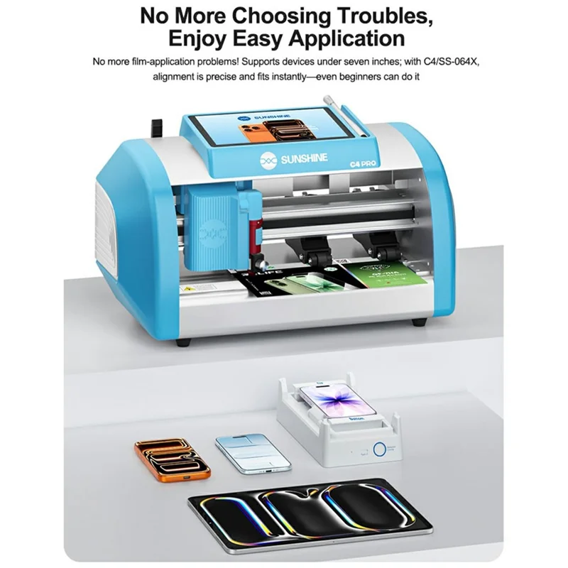 RELIFE GF-7HA 25 pièces Protecteur d'écran 7H de dureté, film en hydrogel PET transparent HD, couverture complète (fonctionne avec les machines SUNSHINE C4 Pro / C4 Pro Max) - Transparent