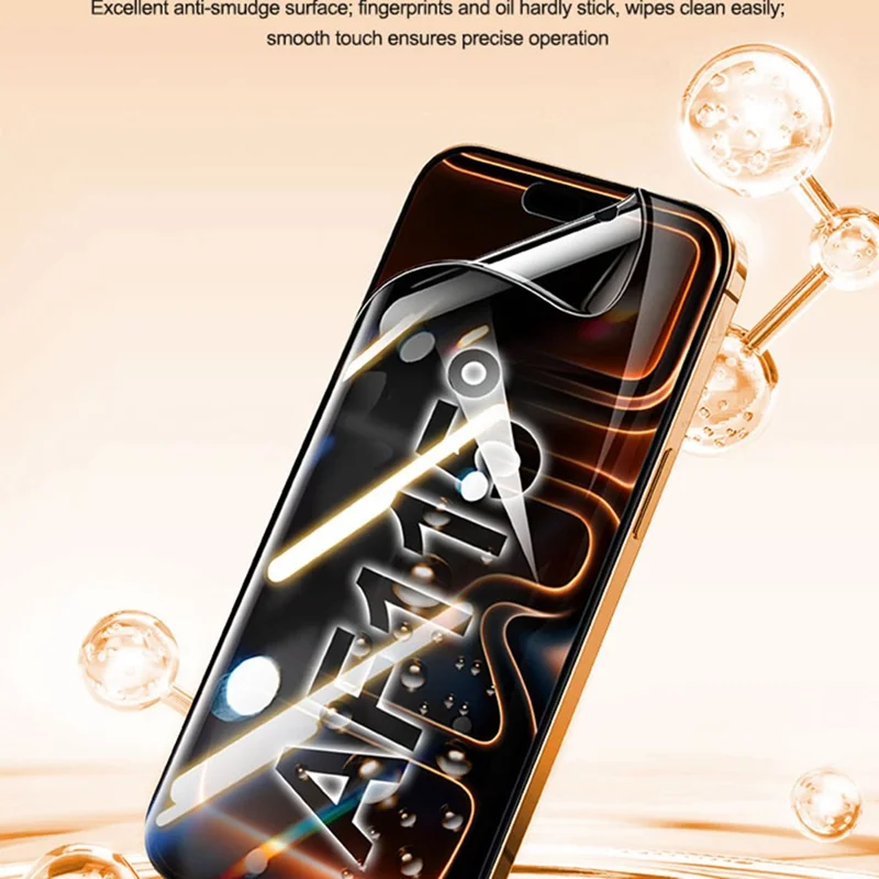 RELIFE GF-9HS 25 Unidades Película Protectora de Pantalla Antiespías de Dureza 9H, Recubrimiento Completo, Película de Hidrogel PET (Funciona con Máquinas SUNSHINE C4 Pro / C4 Pro Max) - Negro