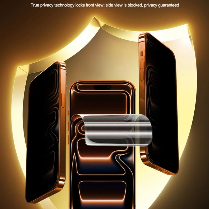 RELIFE GF-9HS 25 Unidades Película Protectora de Pantalla Antiespías de Dureza 9H, Recubrimiento Completo, Película de Hidrogel PET (Funciona con Máquinas SUNSHINE C4 Pro / C4 Pro Max) - Negro