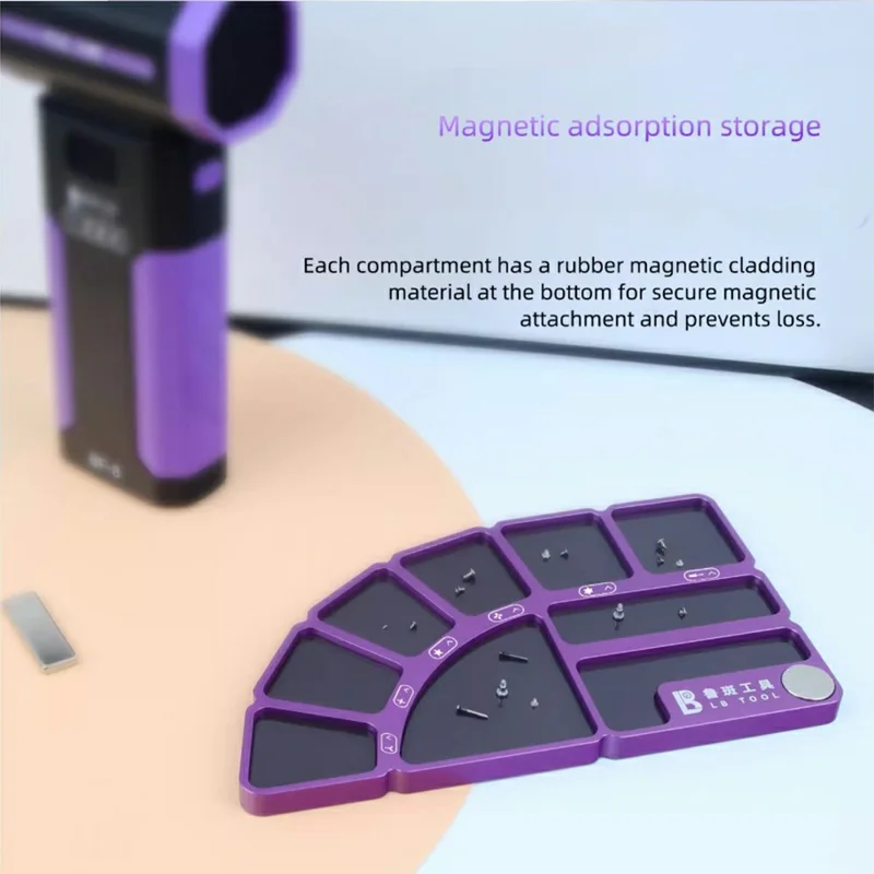 LB SST-1 Magnetic Screw Storage Tray For Phone Computer Repair Memory Classification Strong Magnet Module