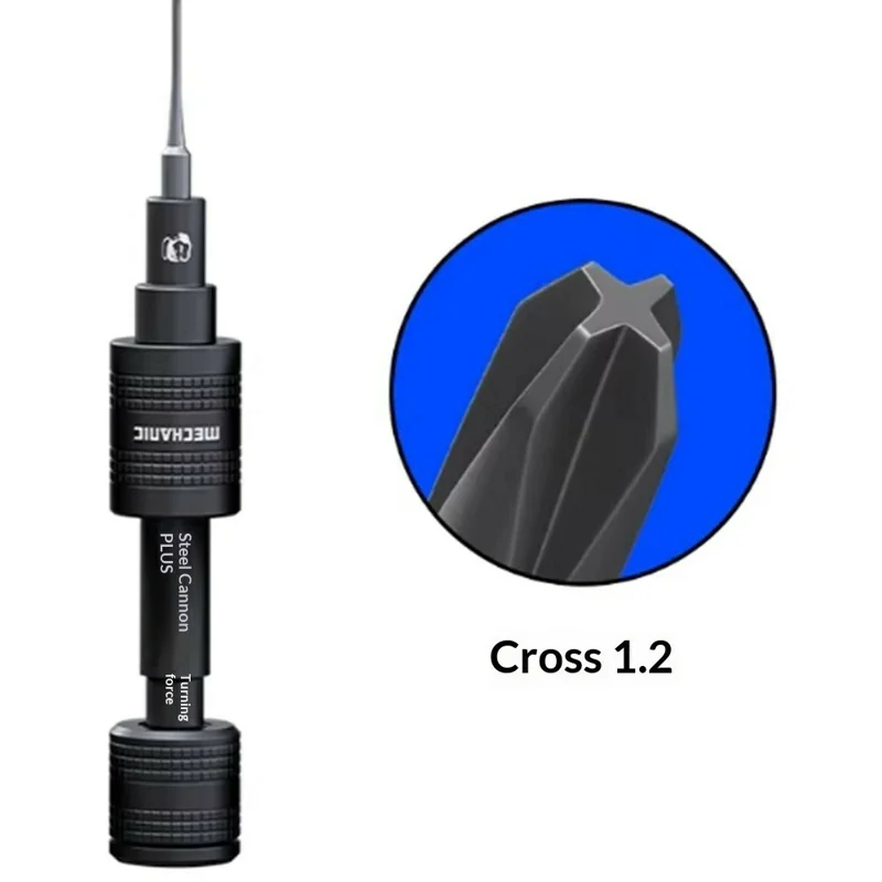 MECHANIC Steel Cannon Plus Magnetic Manual Torque Screwdriver Precision Electronic Repair Tools - Cross 1.2