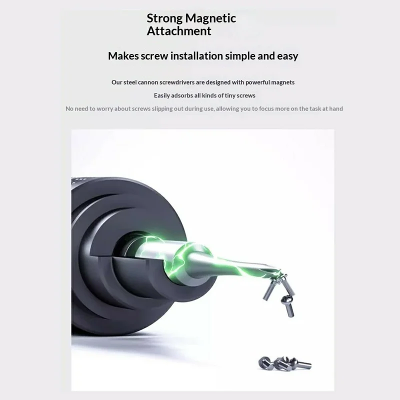 MECHANIC Steel Cannon Plus Magnetic Manual Torque Screwdriver Precision Electronic Repair Tools - Cross 1.2