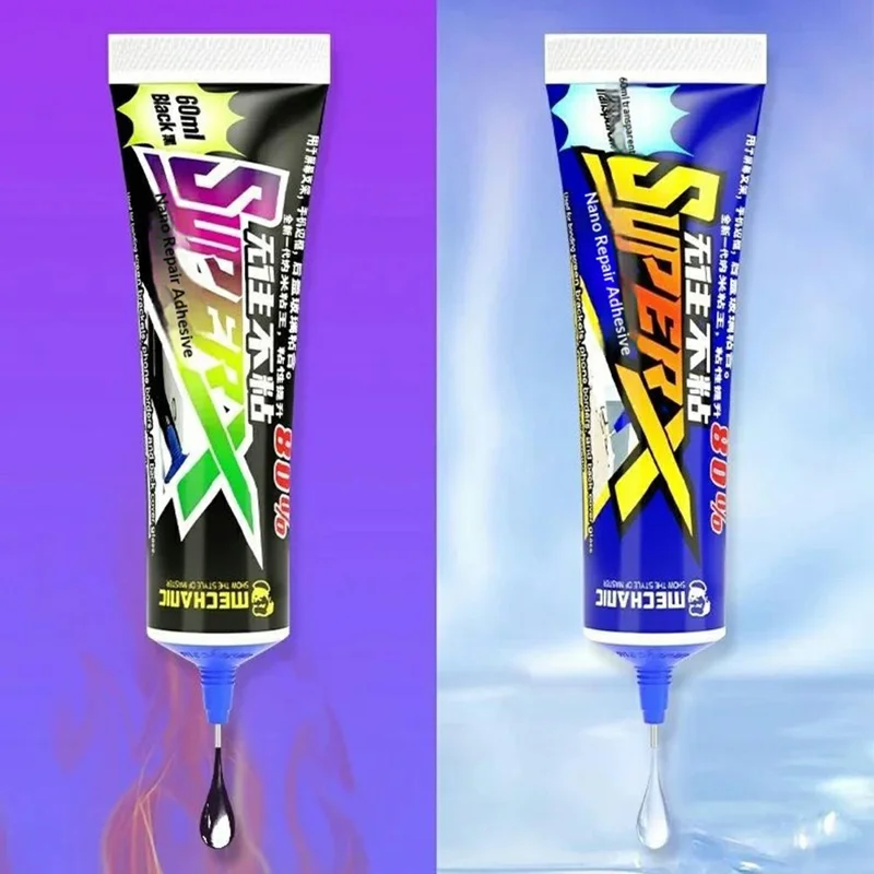 MECHANIC Super X Nano Repairlimning 60 ml til telefonramme, skærmholder og bagsideglas - Transparent