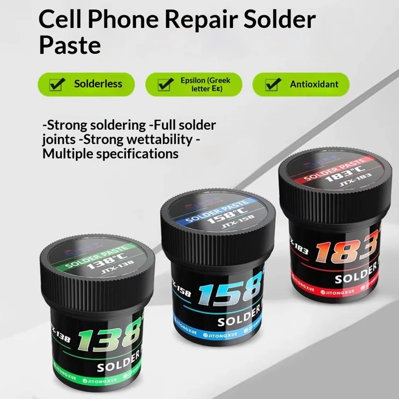 JITONGXUE Anti Oxidation Solder Paste 50G For Phone Repair BGA SMT Electronic Components Soldering - 183°