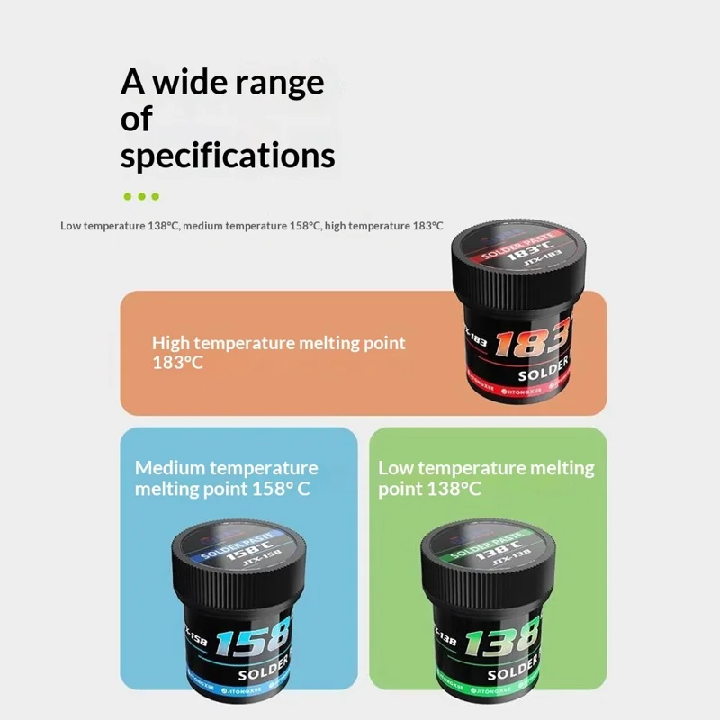 JITONGXUE Anti Oxidation Solder Paste 50G For Phone Repair BGA SMT Electronic Components Soldering - 183°