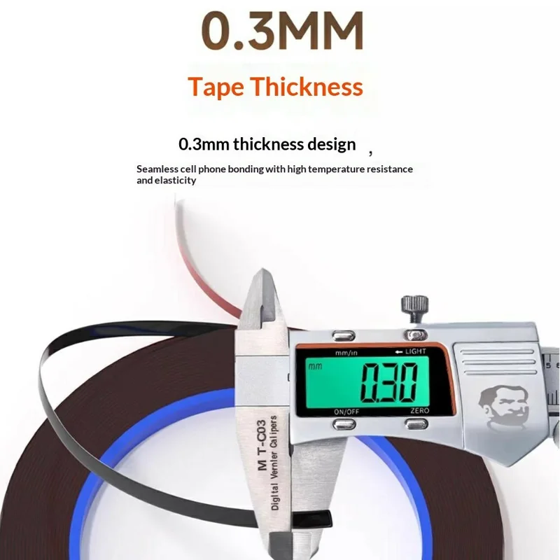 MECHANIC 2Pcs 0.3mm x 3mm x 7m Phone Repair Curved Screen Bezel Tape Double Sided Adhesive For Mobile Screen Assembly