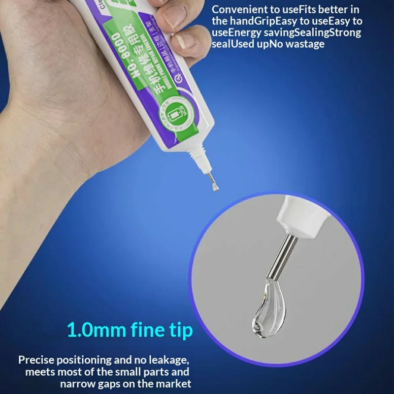 YCS Phone Repair Adhesive 50ML Fast Curing Glue For Screen Lifting  /  Degumming  /  Light Leakage Fix - NO.7000 Black