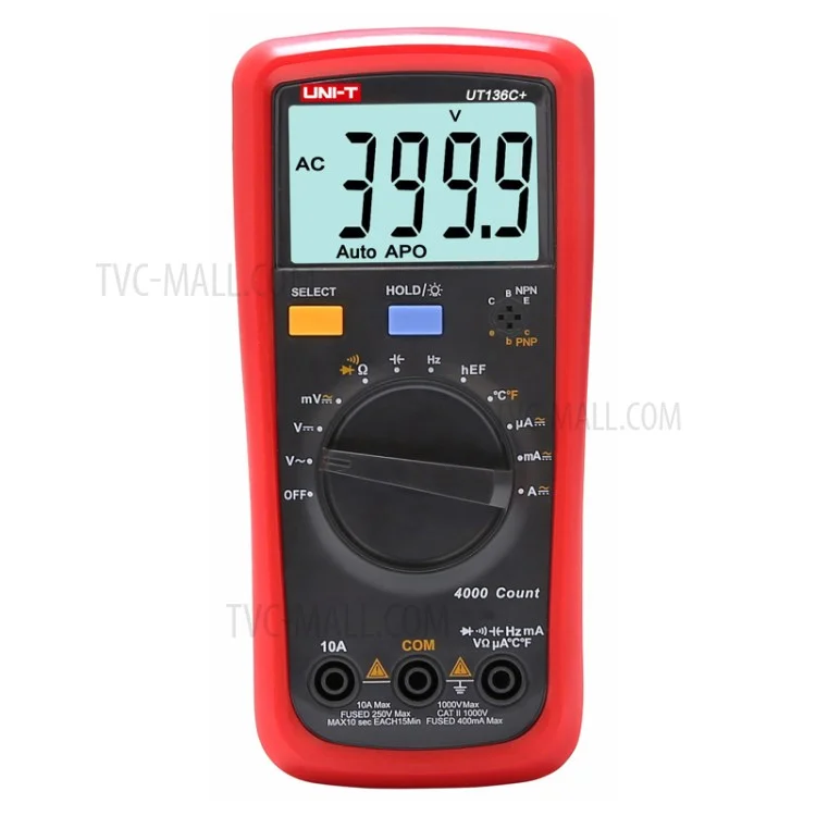 UNI-T UT136C+ Auto-bereich Digitaler Multimeter-ac/dc-widerstandsfrequenz-messertester