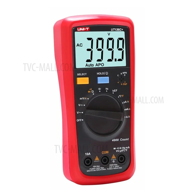 UNI-T UT136C+ Auto-bereich Digitaler Multimeter-ac/dc-widerstandsfrequenz-messertester