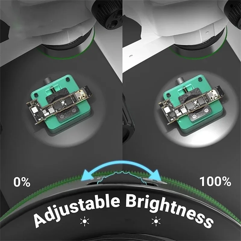 2UUL MS97 Justerbar polariseret mikroskoplampe 32 LED-ringlys