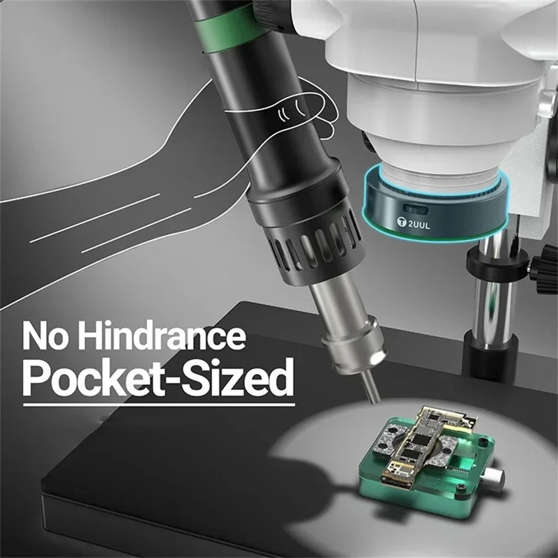 2UUL MS97 Justerbar polariseret mikroskoplampe 32 LED-ringlys