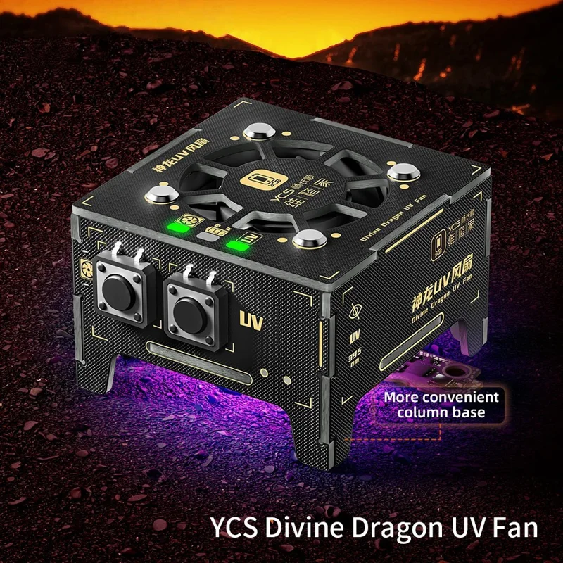 Lampada per Cura UV YCS con Ventola di Raffreddamento per la Riparazione del Telefono