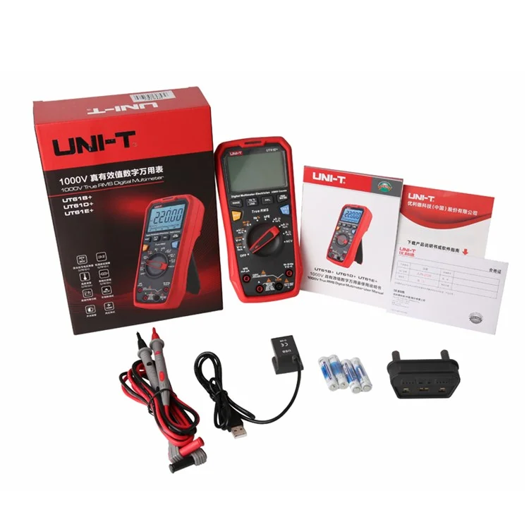 Uni-t UT61E+ 1000V True RMS Digital Multimeter Digital Auto Ranging Multimeters Hold