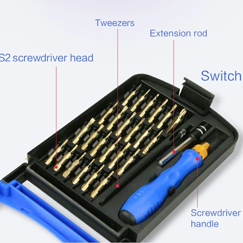 SUNSHINE SS-5114 مجموعة مفك براغي مغناطيسي 27 في 1، مجموعة أدوات إصلاح الأجهزة للهاتف المحمول وأجهزة الكمبيوتر المحمولة وإصلاح الإلكترونيات