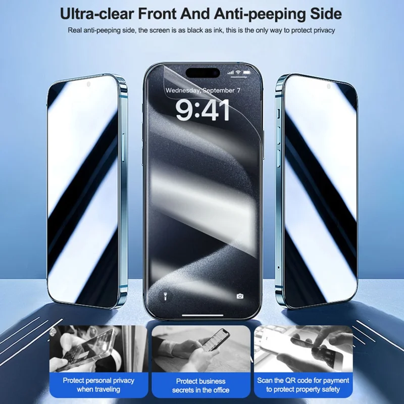 RELIFE GF-5MS 50Pcs Matte Privacy Hydrogel Film Anti-peep Full Screen Protector (Work with SUNSHINE C3 Mix Ultra)