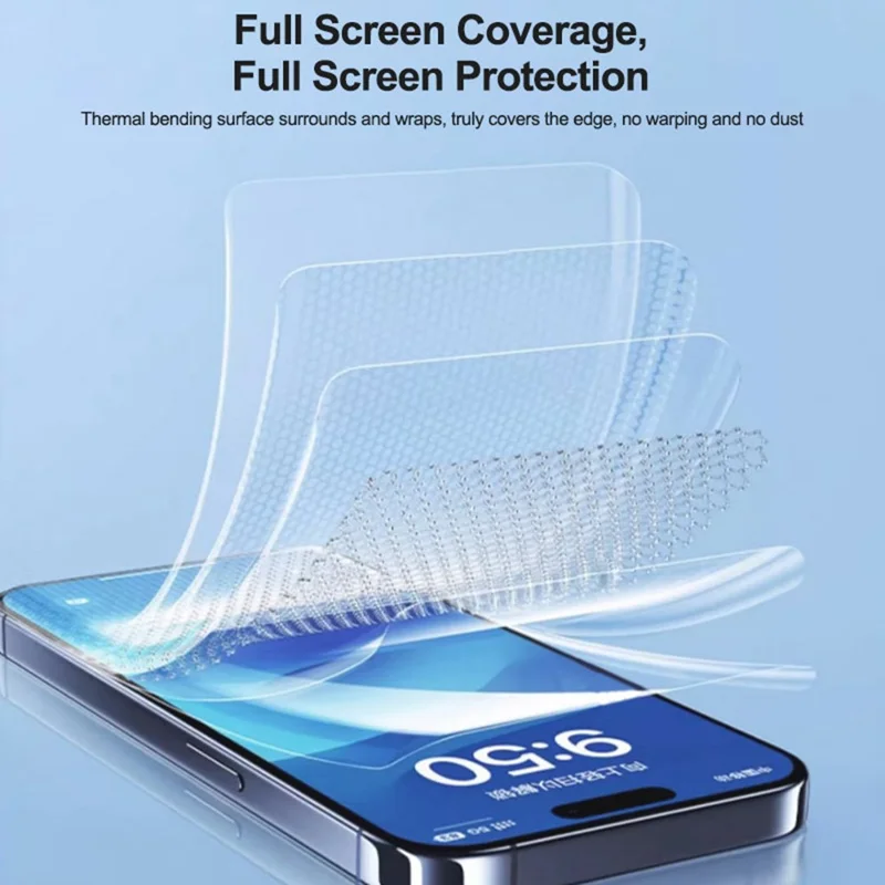 RELIFE GF-8M 50Pcs Full Coverage TPU HD Hydrogel Film Anti-fingerprint Screen Protector (Work with SUNSHINE C3 Mix Ultra)