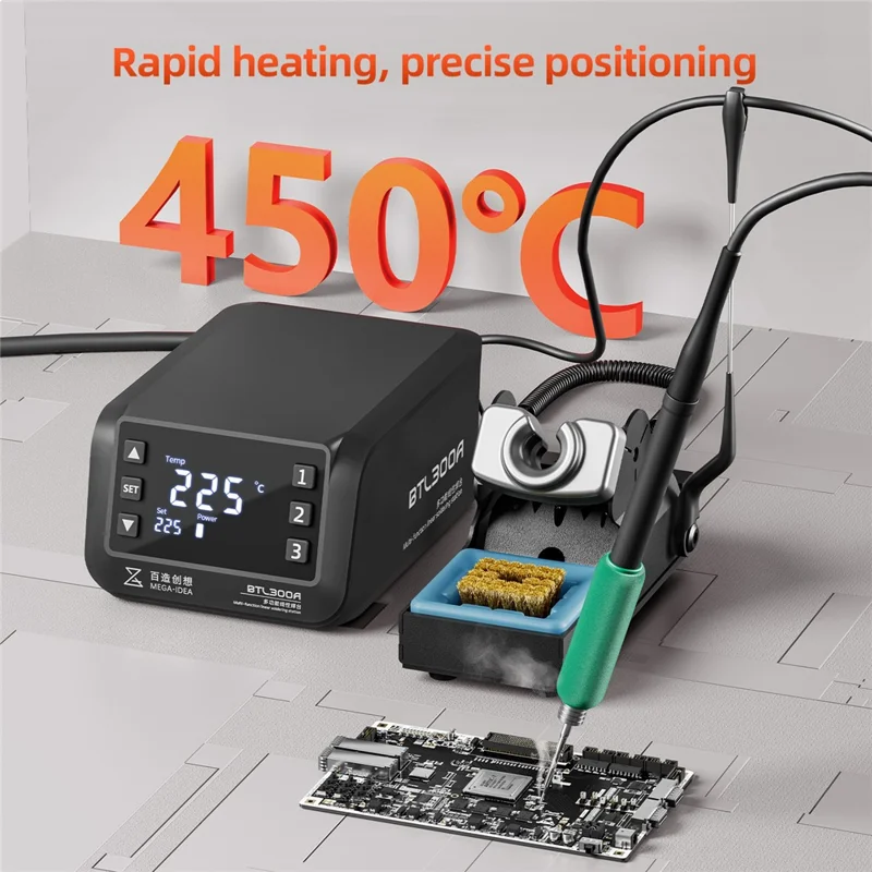 Stazione saldante lineare multifunzione MEGA-IDEA BTL300A con display digitale - Spina UE