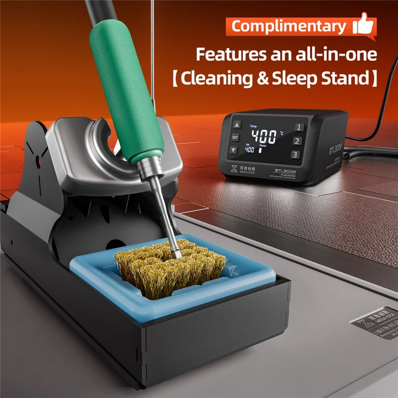 Stazione saldante lineare multifunzione MEGA-IDEA BTL300A con display digitale - Spina UE