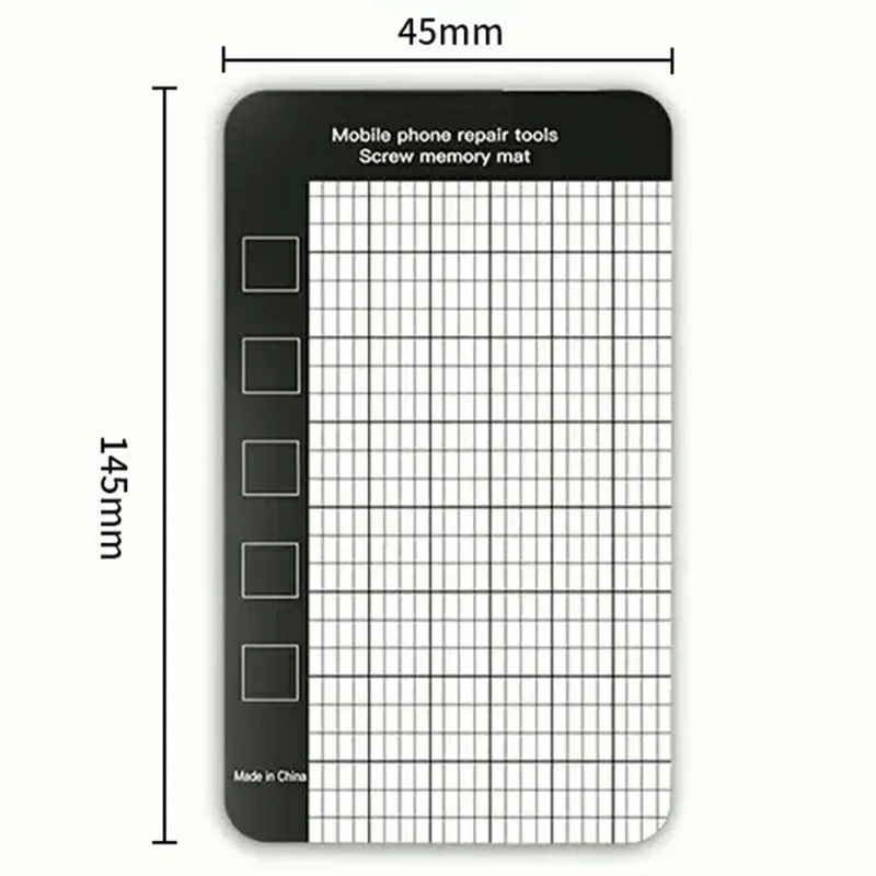 Tapis organisateur magnétique JIAFA 145 x 45 mm, tampon mémoire pour vis, outils de réparation de téléphone portable