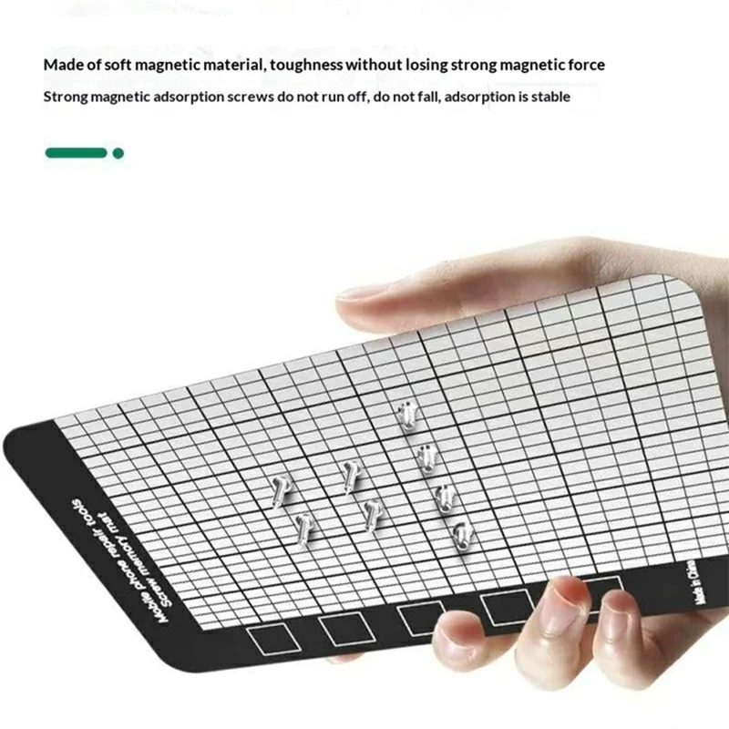 Tapis organisateur magnétique JIAFA 179 x 65 mm, tapis mémoire pour outils de réparation de téléphone portable