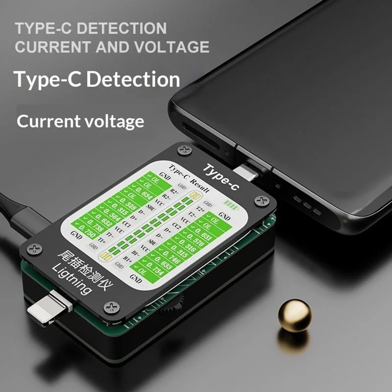 VBEST VB-U4 Tail Plug Tester IP Type-C Interface Detector for iPhone Android Phone