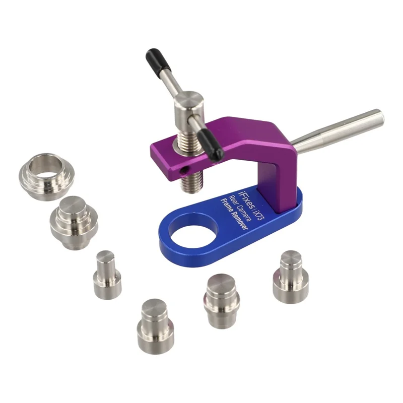 IFIXES IX73-set gereedschap voor verwijderen achterkant camerakader, reparatieset voor telefoons met verwisselbare adapters