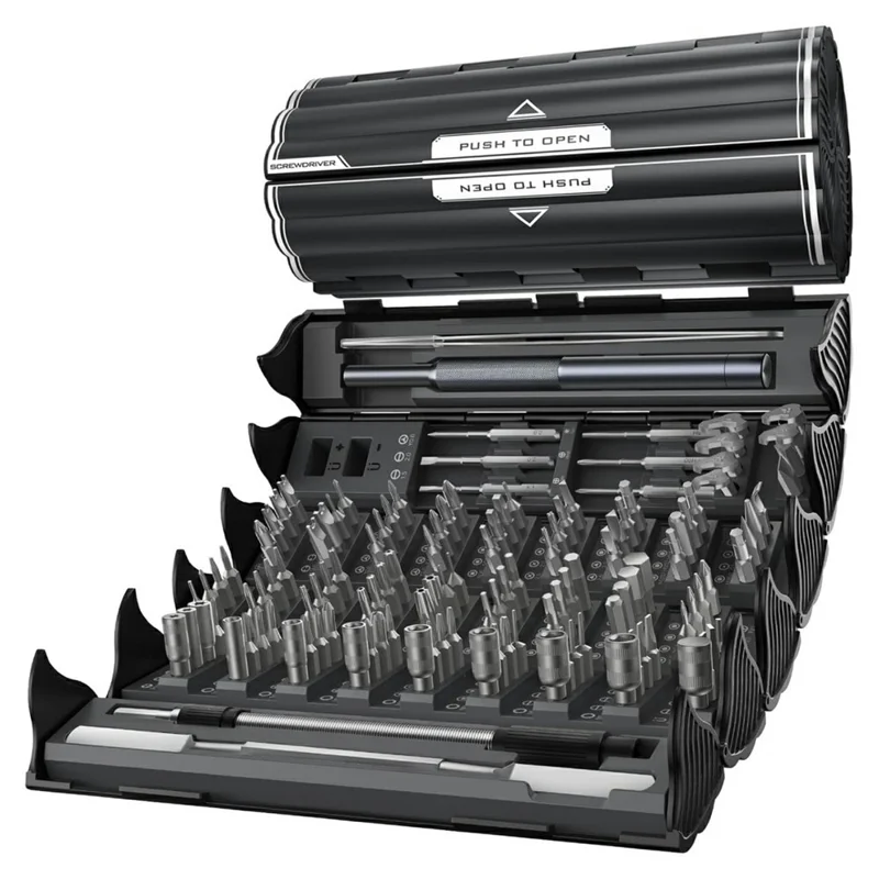 AXTH 128 in 1 Precision Screwdriver Set S2 Steel Bits Portable Repair Tool Kit for iPhone MacBook Switch