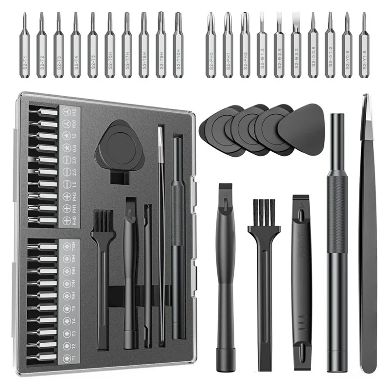 AXTH 29 in 1 Precision Screwdriver Set Bearing Steel Bits Magnetic Driver Tool Kit for Electronics Repair