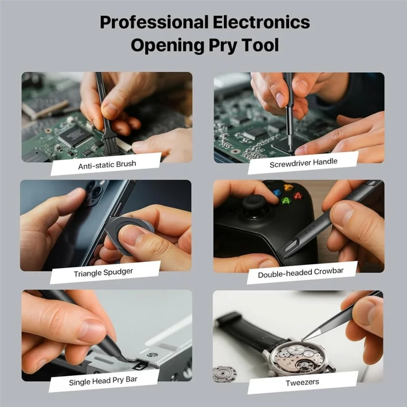 AXTH 29 in 1 Precision Screwdriver Set Bearing Steel Bits Magnetic Driver Tool Kit for Electronics Repair