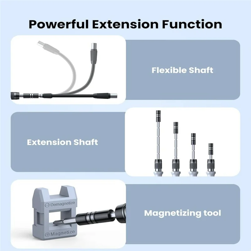 AXTH 116 in 1 Multi-Function Screwdriver Set 115Pcs Precision Repair Tool Kit with Case for Phone Laptop iPad