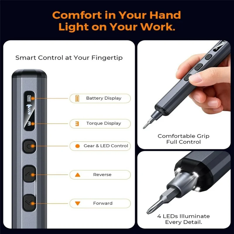 AXTH 76 in 1 Electric Screwdriver Set Multi-Function Tiny Cordless Repair Tool Kit for Electronics Repair