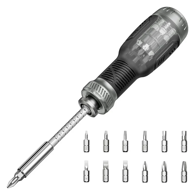 WESDUT 13 in 1 Retractable Screwdriver Set Telescopic Multi-Function Multi-Tool Kit for Home Repair