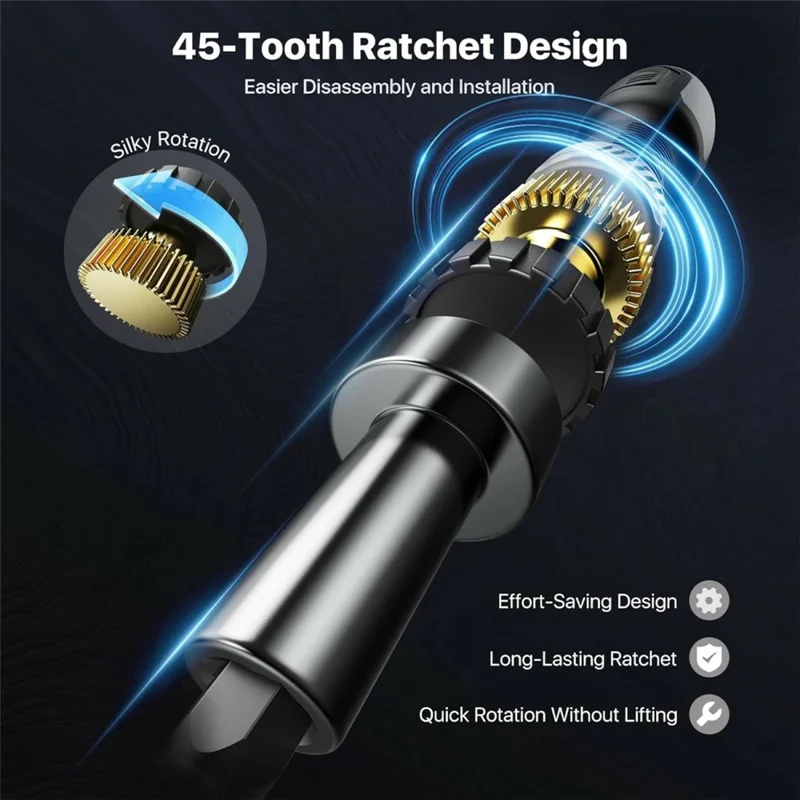 WESDUT 13 in 1 Ratchet Screwdriver Set 45-Tooth Multi-Bit Tool Kit for Home Repair Electronics