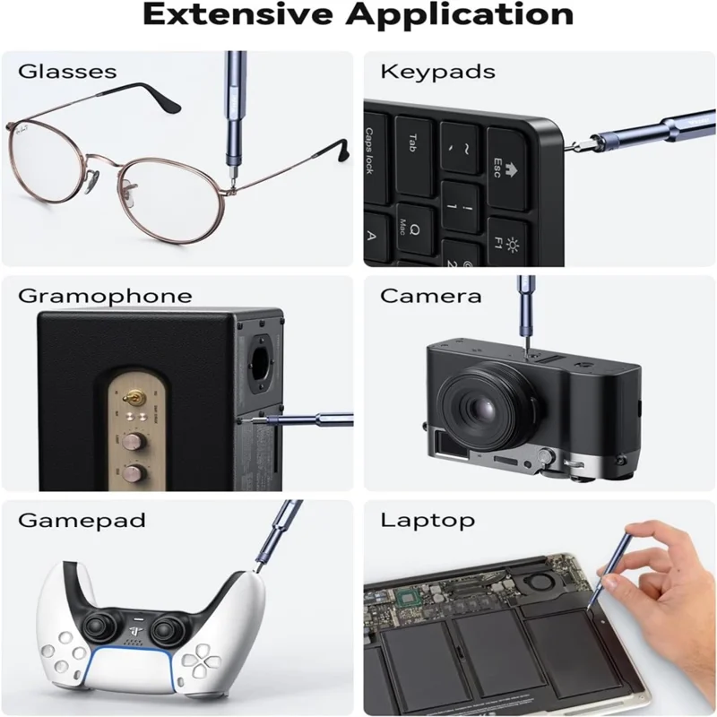 WESDUT 49 in 1 Precision Screwdriver Set Magnetic Bits S2 Steel Repair Tools Kit for Electronics