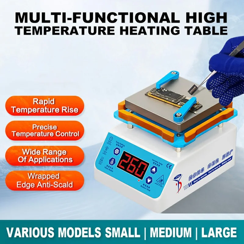 YYD YD616 520W Intelligent Heating Platform PCB Preheating Station for Electronics Repair, EU Plug  /  220V
