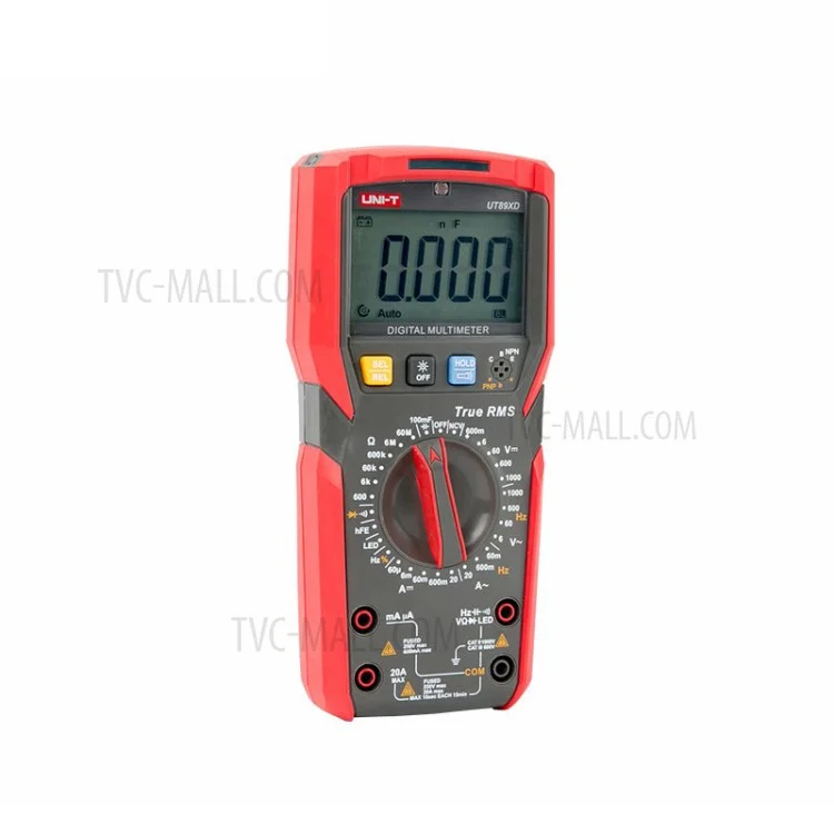 UNI-T UT89XD Digital Multimeter Handheld 6000 Counts LCD Display True RMS Measure Capacitance LED Test Frequency Diode Tester